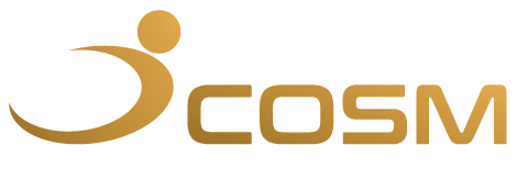Logotipo COSM branco